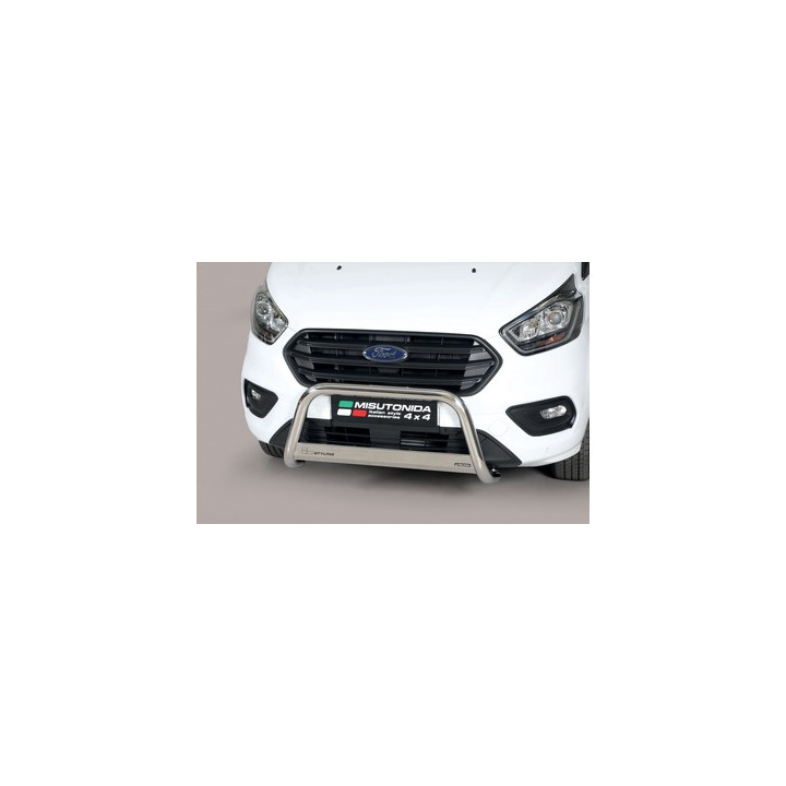 EC Homologated Bullbar, Misutonida 4x4 Medium Bar, Color Silver, Ford Transit Custom 2018 - 2023 - EDK.ro