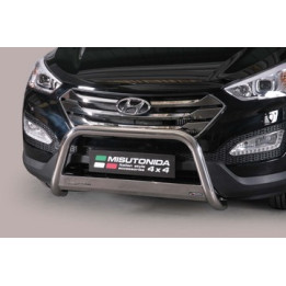 EC Homologated Bullbar, Misutonida 4x4 Medium Bar, Color Black, Hyundai Santa Fe - EDK.ro