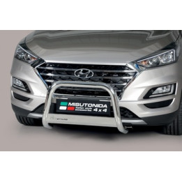 EC Homologated Bullbar, Misutonida 4x4 Medium Bar, Color Silver, Hyundai Tucson - EDK.ro