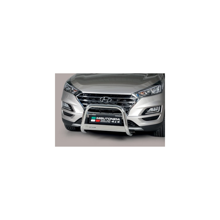 EC Homologated Bullbar, Misutonida 4x4 Medium Bar, Color Silver, Hyundai Tucson - EDK.ro