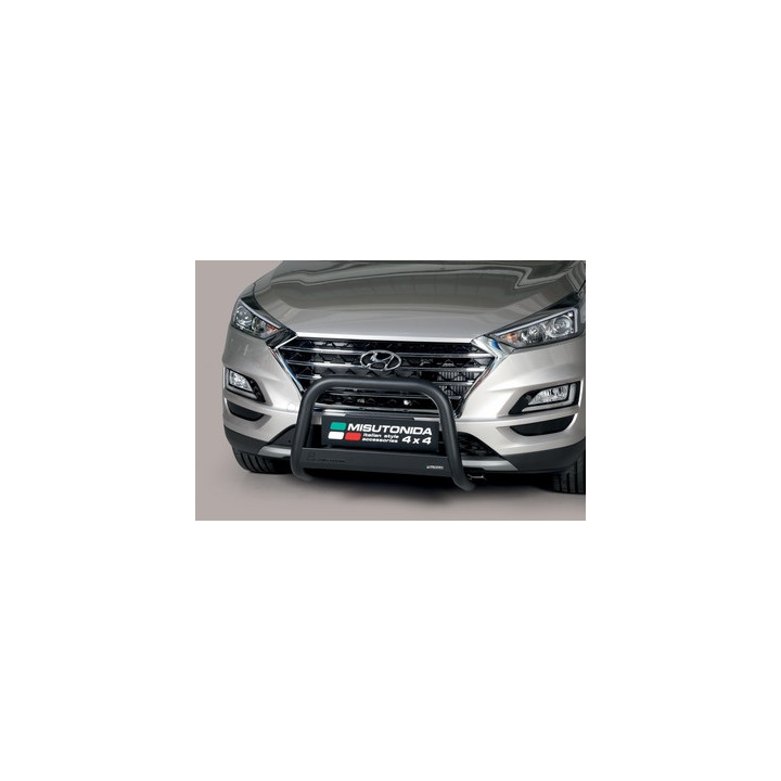 EC Homologated Bullbar, Misutonida 4x4 Medium Bar, Color Black, Hyundai Tucson - EDK.ro