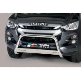 EC Homologated Bullbar, Misutonida 4x4 Medium Bar, Color Silver, Isuzu D-Max 2020 - 2023 - EDK.ro