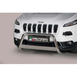 Bullbar Omologat RAR, Misutonida 4x4 Medium Bar, Culoare Negru, Jeep Cherokee - EDK.ro