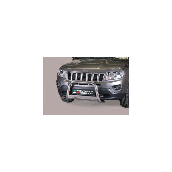 EC Homologated Bullbar, Misutonida 4x4 Medium Bar, Color Silver, Jeep Compass - EDK.ro