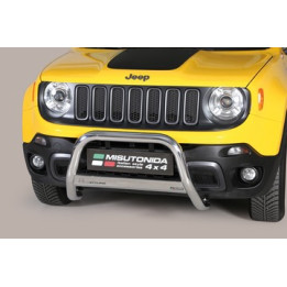EC Homologated Bullbar, Misutonida 4x4 Medium Bar, Color Silver, Jeep Renegade - EDK.ro