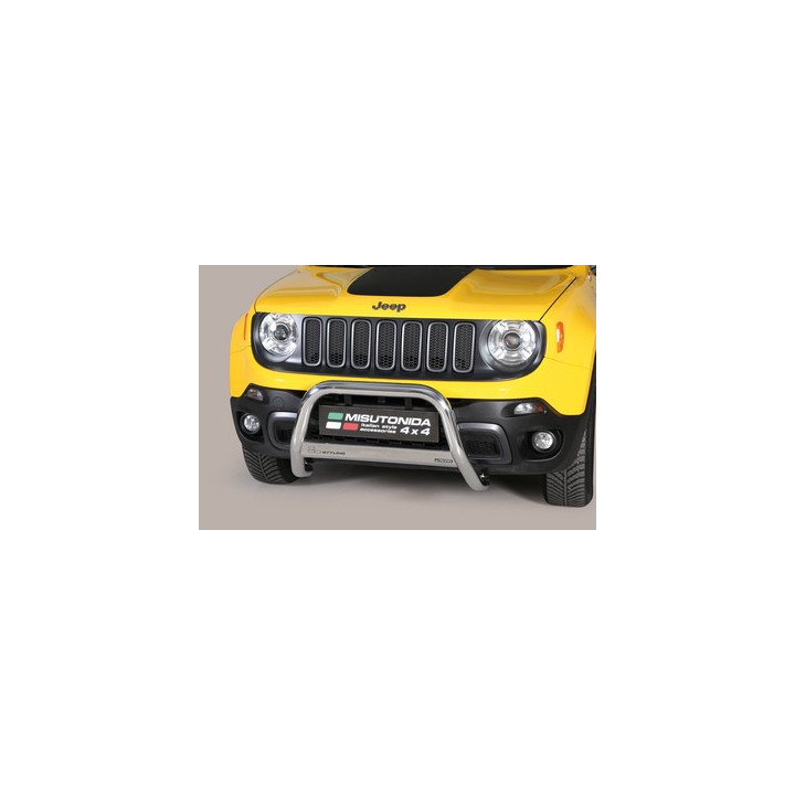 EC Homologated Bullbar, Misutonida 4x4 Medium Bar, Color Black, Jeep Renegade - EDK.ro