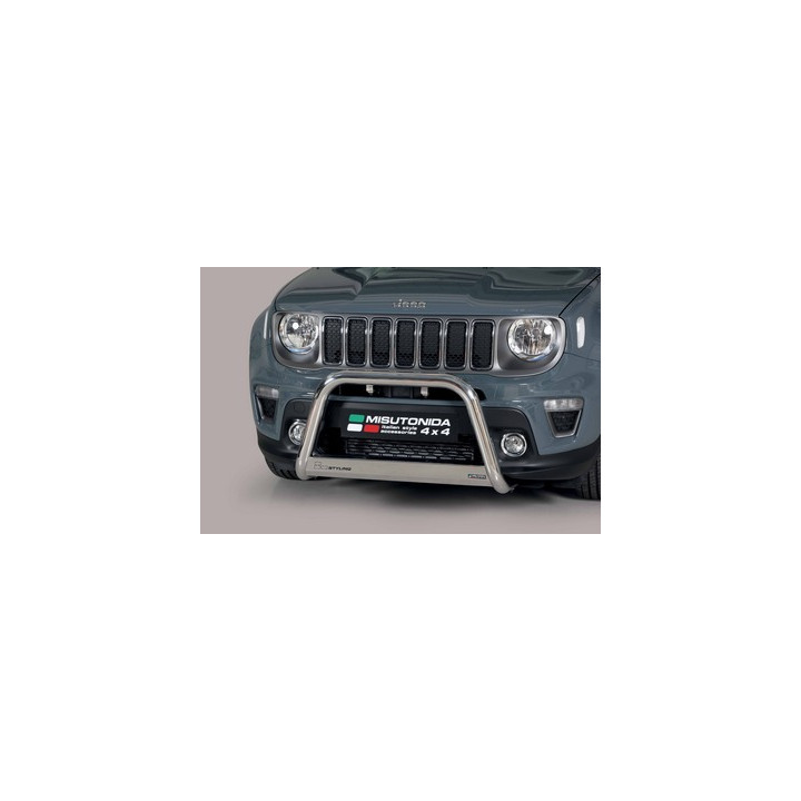 EC Homologated Bullbar, Misutonida 4x4 Medium Bar, Color Black, Jeep Renegade - EDK.ro