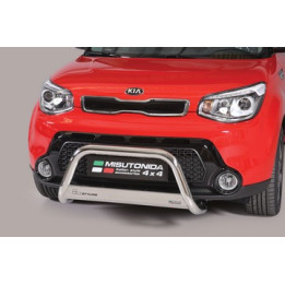 Bullbar Omologat RAR, Misutonida 4x4 Medium Bar, Culoare Negru, Kia Soul - EDK.ro