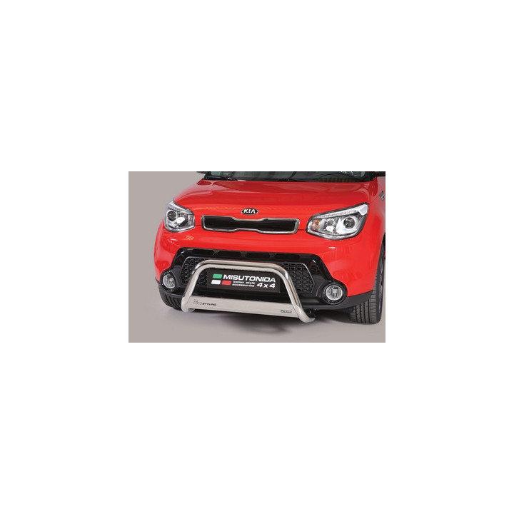EC Homologated Bullbar, Misutonida 4x4 Medium Bar, Color Black, Kia Soul - EDK.ro