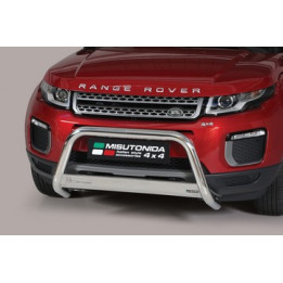 EC Homologated Bullbar, Misutonida 4x4 Medium Bar, Color Silver, Land Rover Range Rover Evoque - EDK.ro