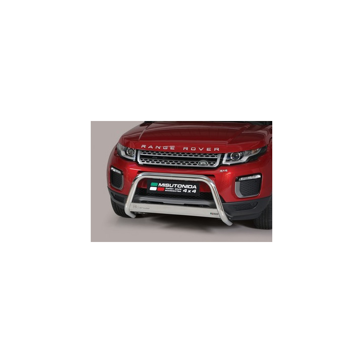 EC Homologated Bullbar, Misutonida 4x4 Medium Bar, Color Silver, Land Rover Range Rover Evoque - EDK.ro