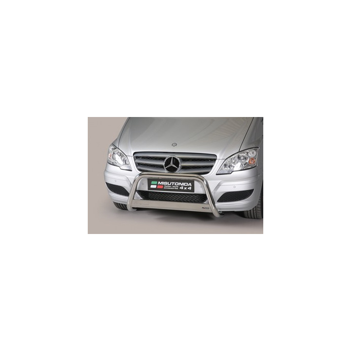 Bullbar Omologat RAR, Misutonida 4x4 Medium Bar, Culoare Negru, Mercedes-Benz Vito 2010 - 2014 - EDK.ro