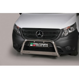 EC Homologated Bullbar, Misutonida 4x4 Medium Bar, Color Silver, Mercedes-Benz Vito 2015 - 2023 - EDK.ro