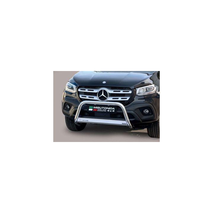EC Homologated Bullbar, Misutonida 4x4 Medium Bar, Color Silver, Mercedes-Benz X-Class - EDK.ro