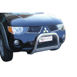 EC Homologated Bullbar, Misutonida 4x4 Medium Bar, Color Silver, Mitsubishi L200 2006 - 2009 - EDK.ro