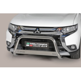 EC Homologated Bullbar, Misutonida 4x4 Medium Bar, Color Silver, Mitsubishi Outlander - EDK.ro