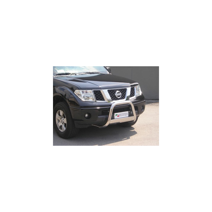 EC Homologated Bullbar, Misutonida 4x4 Medium Bar, Color Silver, Nissan Navara 2005 - 2010 - EDK.ro