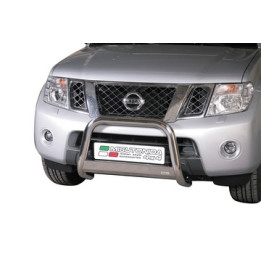 EC Homologated Bullbar, Misutonida 4x4 Medium Bar, Color Black, Nissan Navara 2010 - 2015 - EDK.ro