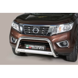 EC Homologated Bullbar, Misutonida 4x4 Medium Bar, Color Silver, Nissan Navara 2016 - Present - EDK.ro