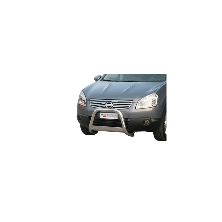 EC Homologated Bullbar, Misutonida 4x4 Medium Bar, Color Silver, Nissan Qashqai - EDK.ro
