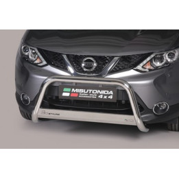 EC Homologated Bullbar, Misutonida 4x4 Medium Bar, Color Silver, Nissan Qashqai - EDK.ro