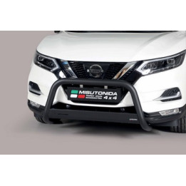 EC Homologated Bullbar, Misutonida 4x4 Medium Bar, Color Black, Nissan Qashqai - EDK.ro