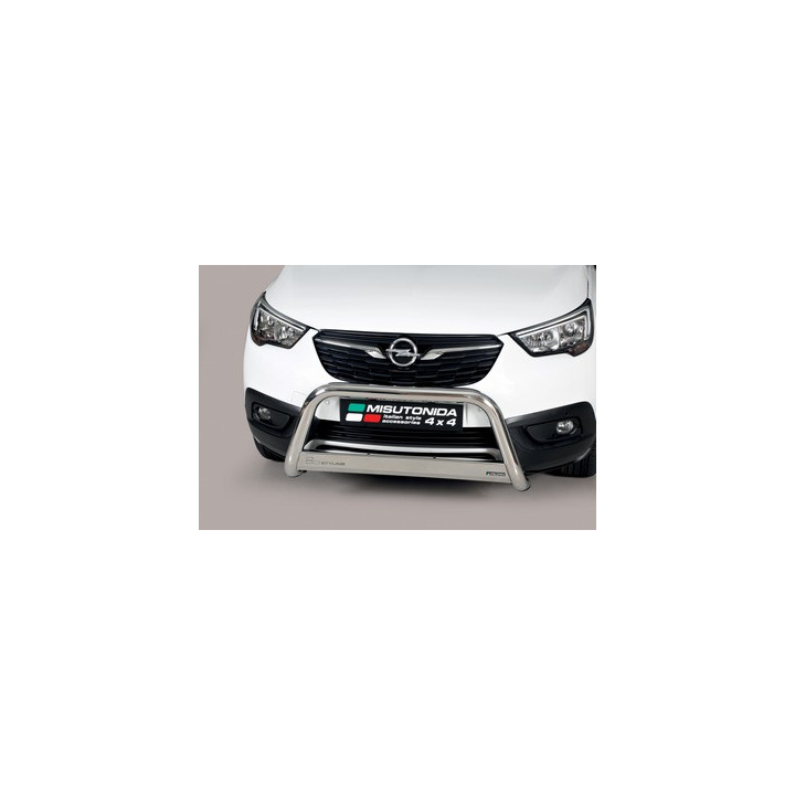 EC Homologated Bullbar, Misutonida 4x4 Medium Bar, Color Black, Opel Crossland X - EDK.ro