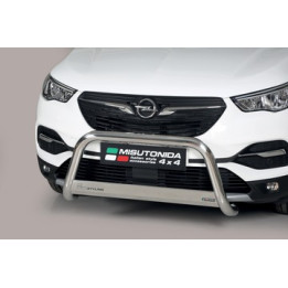 EC Homologated Bullbar, Misutonida 4x4 Medium Bar, Color Silver, Opel Grandland X - EDK.ro