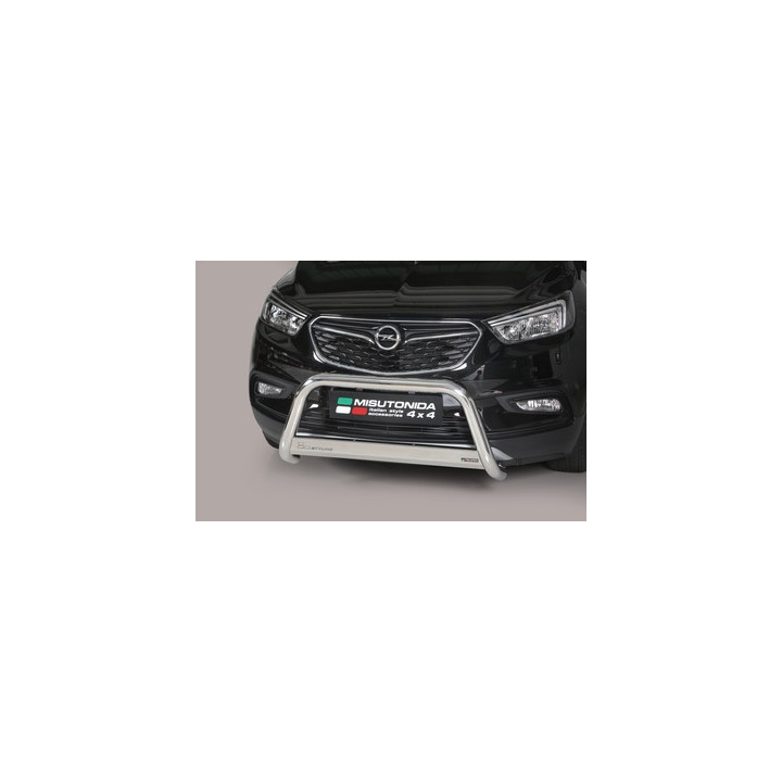 EC Homologated Bullbar, Misutonida 4x4 Medium Bar, Color Silver, Opel Mokka X - EDK.ro