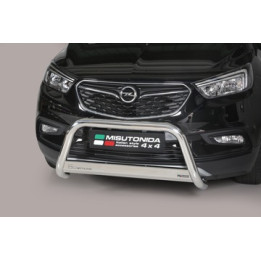 EC Homologated Bullbar, Misutonida 4x4 Medium Bar, Color Black, Opel Mokka X - EDK.ro