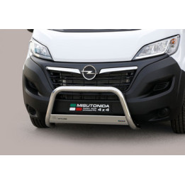Bullbar Omologat RAR, Misutonida 4x4 Medium Bar, Culoare Argintiu, Opel Movano 2022 - 2023 - EDK.ro