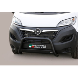 EC Homologated Bullbar, Misutonida 4x4 Medium Bar, Color Black, Opel Movano 2022 - 2023 - EDK.ro