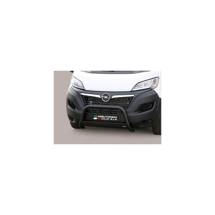 EC Homologated Bullbar, Misutonida 4x4 Medium Bar, Color Black, Opel Movano 2022 - 2023 - EDK.ro
