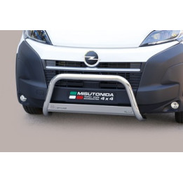 EC Homologated Bullbar, Misutonida 4x4 Medium Bar, Color Silver, Opel Movano 2024 - Present - EDK.ro