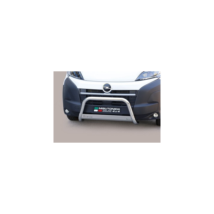 EC Homologated Bullbar, Misutonida 4x4 Medium Bar, Color Silver, Opel Movano 2024 - Present - EDK.ro