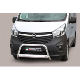 EC Homologated Bullbar, Misutonida 4x4 Medium Bar, Color Silver, Opel Vivaro 2014 - 2018 - EDK.ro