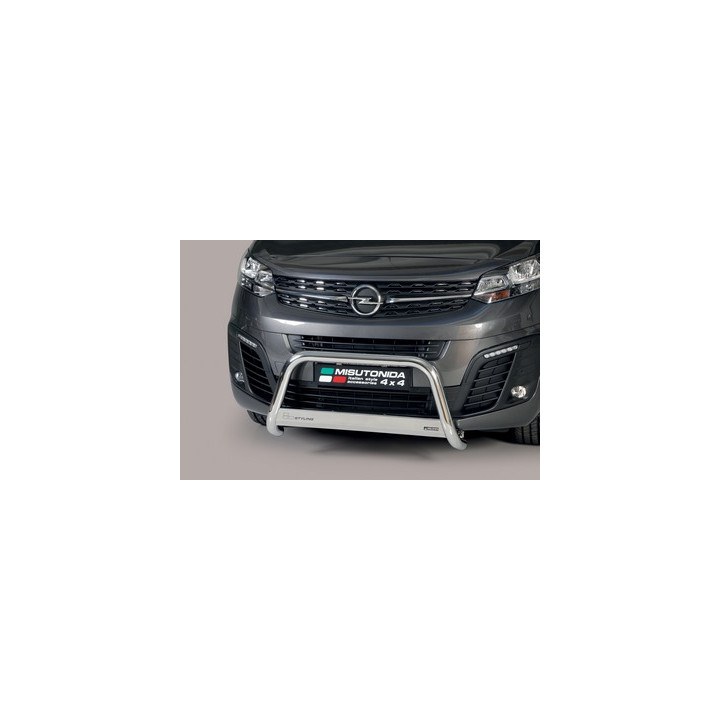 EC Homologated Bullbar, Misutonida 4x4 Medium Bar, Color Silver, Opel Zafira Life 2020 - Present - EDK.ro