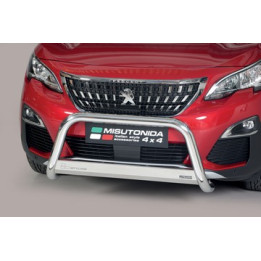 Bullbar Omologat RAR, Misutonida 4x4 Medium Bar, Culoare Argintiu, Peugeot 3008 - EDK.ro
