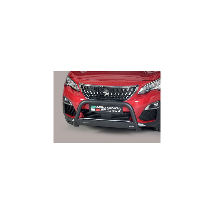 Bullbar Omologat RAR, Misutonida 4x4 Medium Bar, Culoare Negru, Peugeot 3008 - EDK.ro