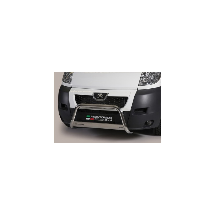 EC Homologated Bullbar, Misutonida 4x4 Medium Bar, Color Black, Peugeot Boxer 2006 - 2013 - EDK.ro