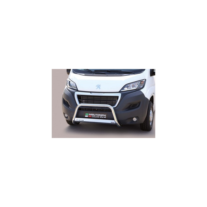 Bullbar Omologat RAR, Misutonida 4x4 Medium Bar, Culoare Argintiu, Peugeot Boxer 2014 - 2023 - EDK.ro