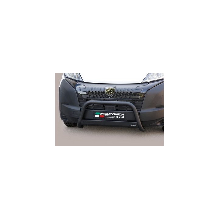 EC Homologated Bullbar, Misutonida 4x4 Medium Bar, Color Black, Peugeot Boxer 2024 - Present - EDK.ro