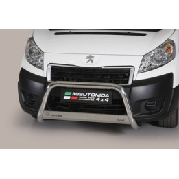 EC Homologated Bullbar, Misutonida 4x4 Medium Bar, Color Silver, Peugeot Expert 2006 - 2015 - EDK.ro