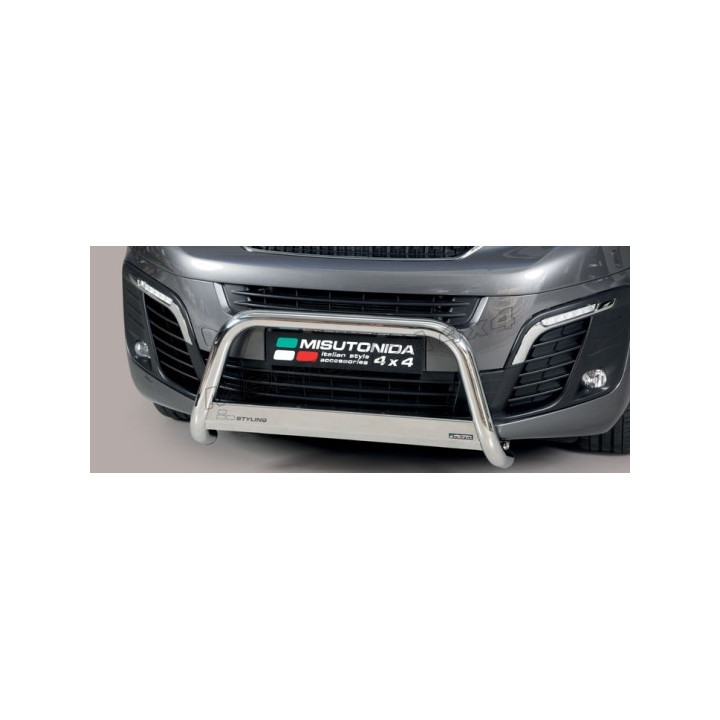 EC Homologated Bullbar, Misutonida 4x4 Medium Bar, Color Silver, Peugeot Expert 2016 - Present - EDK.ro