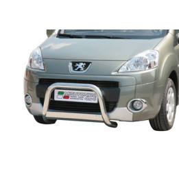 EC Homologated Bullbar, Misutonida 4x4 Medium Bar, Color Black, Peugeot Partner - EDK.ro