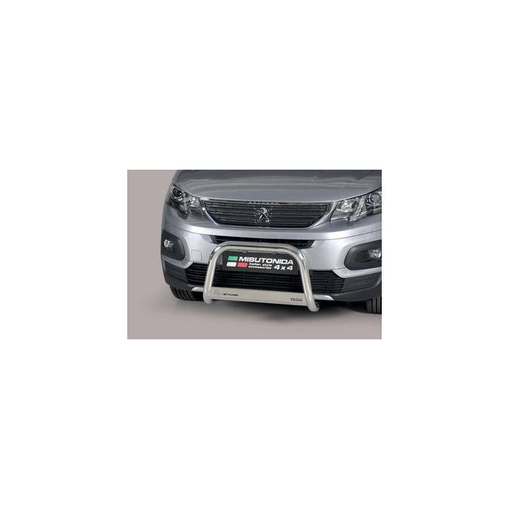 Bullbar Omologat RAR, Misutonida 4x4 Medium Bar, Culoare Argintiu, Peugeot Rifter 2018 - Prezent - EDK.ro