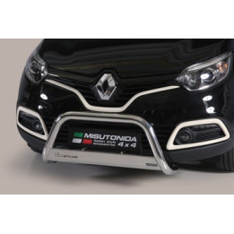 EC Homologated Bullbar, Misutonida 4x4 Medium Bar, Color Silver, Renault Captur - EDK.ro