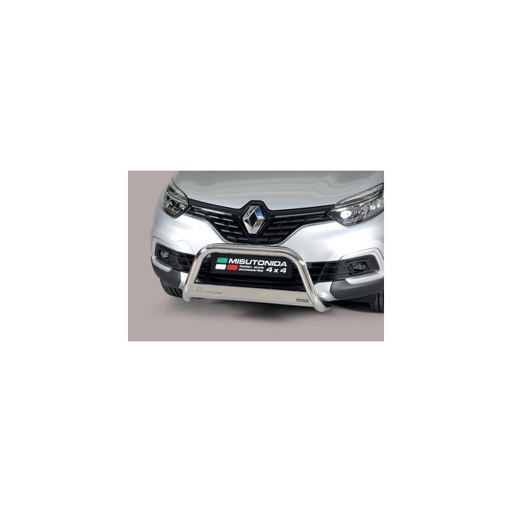 EC Homologated Bullbar, Misutonida 4x4 Medium Bar, Color Silver, Renault Captur - EDK.ro