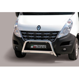 Bullbar Omologat RAR, Misutonida 4x4 Medium Bar, Culoare Negru, Renault Master 2010 - 2018 - EDK.ro