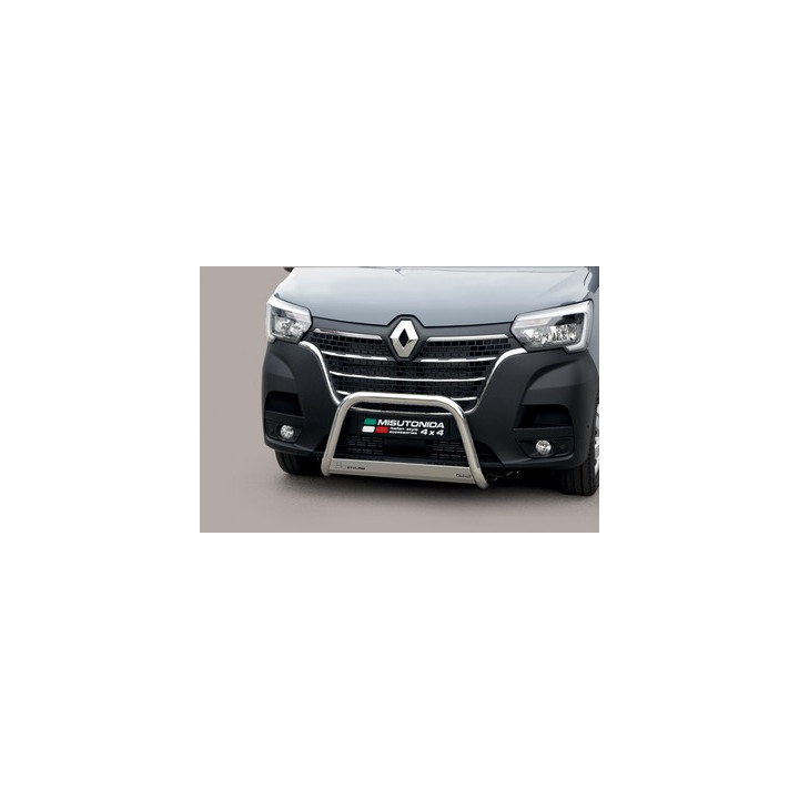 EC Homologated Bullbar, Misutonida 4x4 Medium Bar, Color Black, Renault Master 2019 - 2023 - EDK.ro